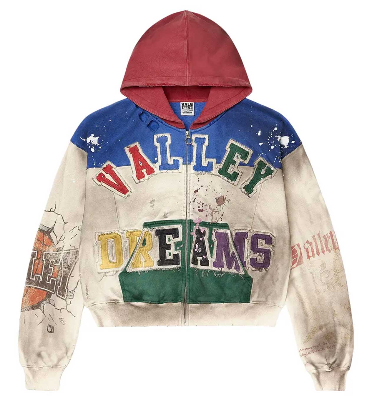 Vale Forever Wonderland Zip Up Hoodie Cream