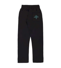 Vertabrae Black/Green Sweatpants Back View