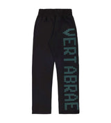 Vertabrae Black/Green Sweatpants Front View