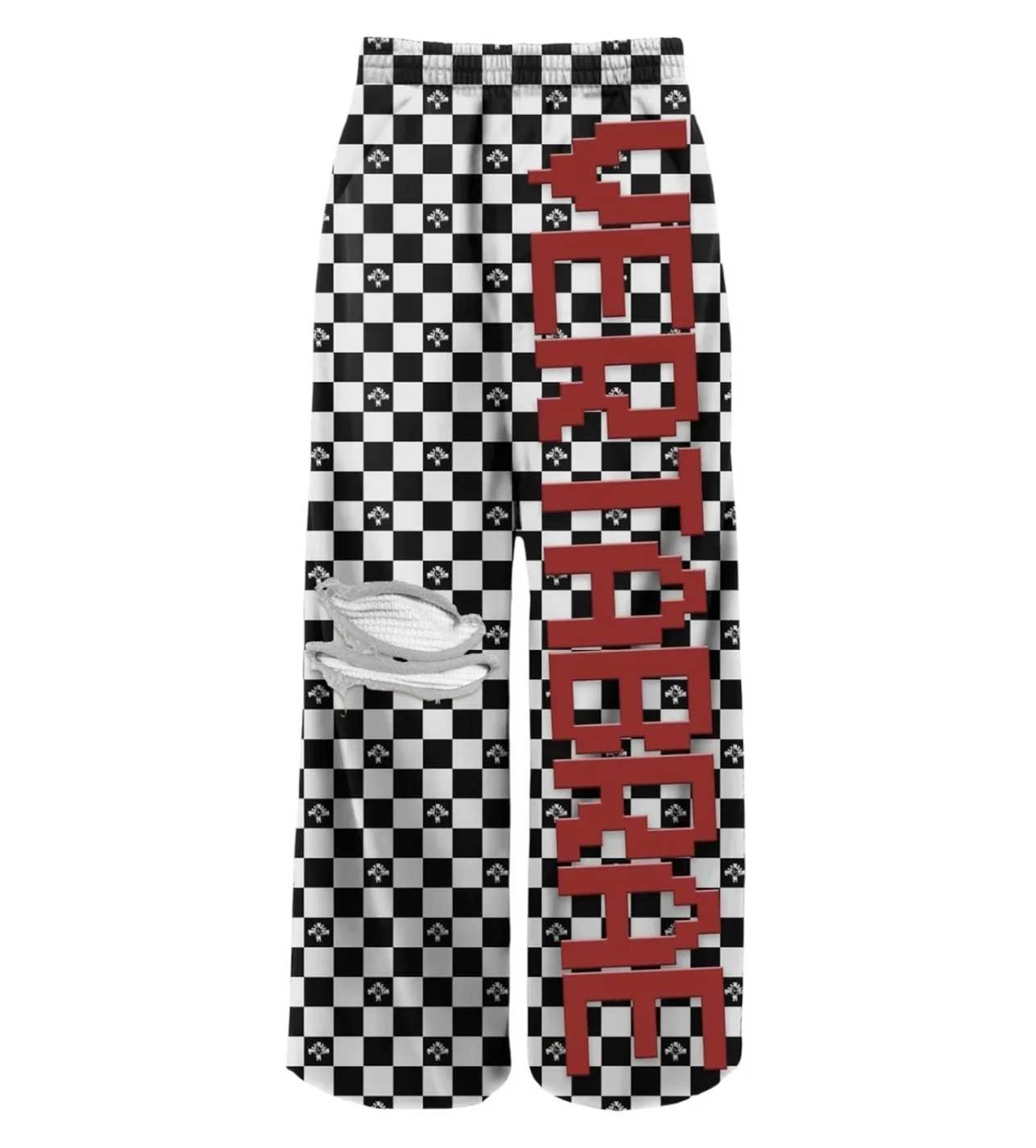 Vertabrae C-2.0 Grid Sweatpants Checkered Black/White