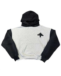 Vertabrae Classic Two-Tone Hoodie Grey/Black