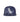 Vertabrae Distressed Hat Navy (Snapback) front view