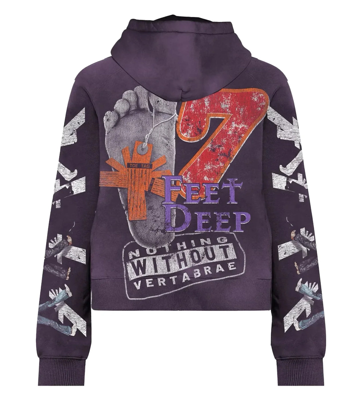Vertabrae Muse Zip Up Hoodie Purple