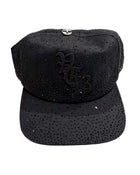Vertabrae Obsidian Rhinestone Snapback Black