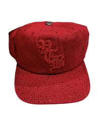 Vertabrae Scarlett Rhinestone Snapback Red