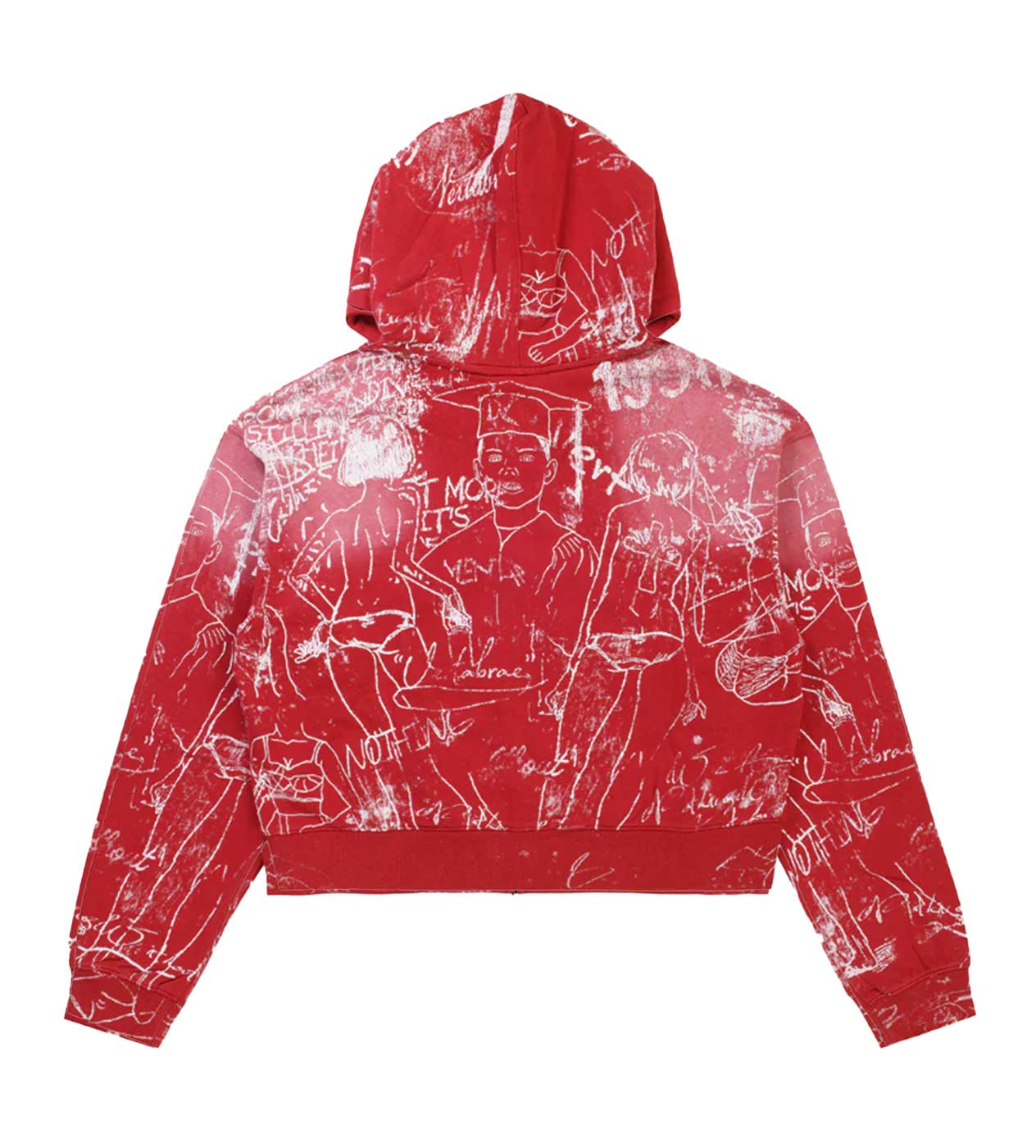 Vertabrae Silo Sketch Hoodie Red