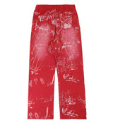 Vertabrae Silo Sketch Sweatpants Red