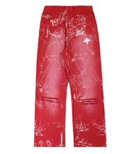 Vertabrae Silo Sketch Sweatpants Red