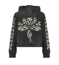 Vertabrae Tattoo Zip Up Hoodies