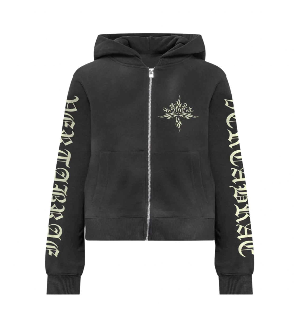 Vertabrae Tattoo Zip Up Hoodies