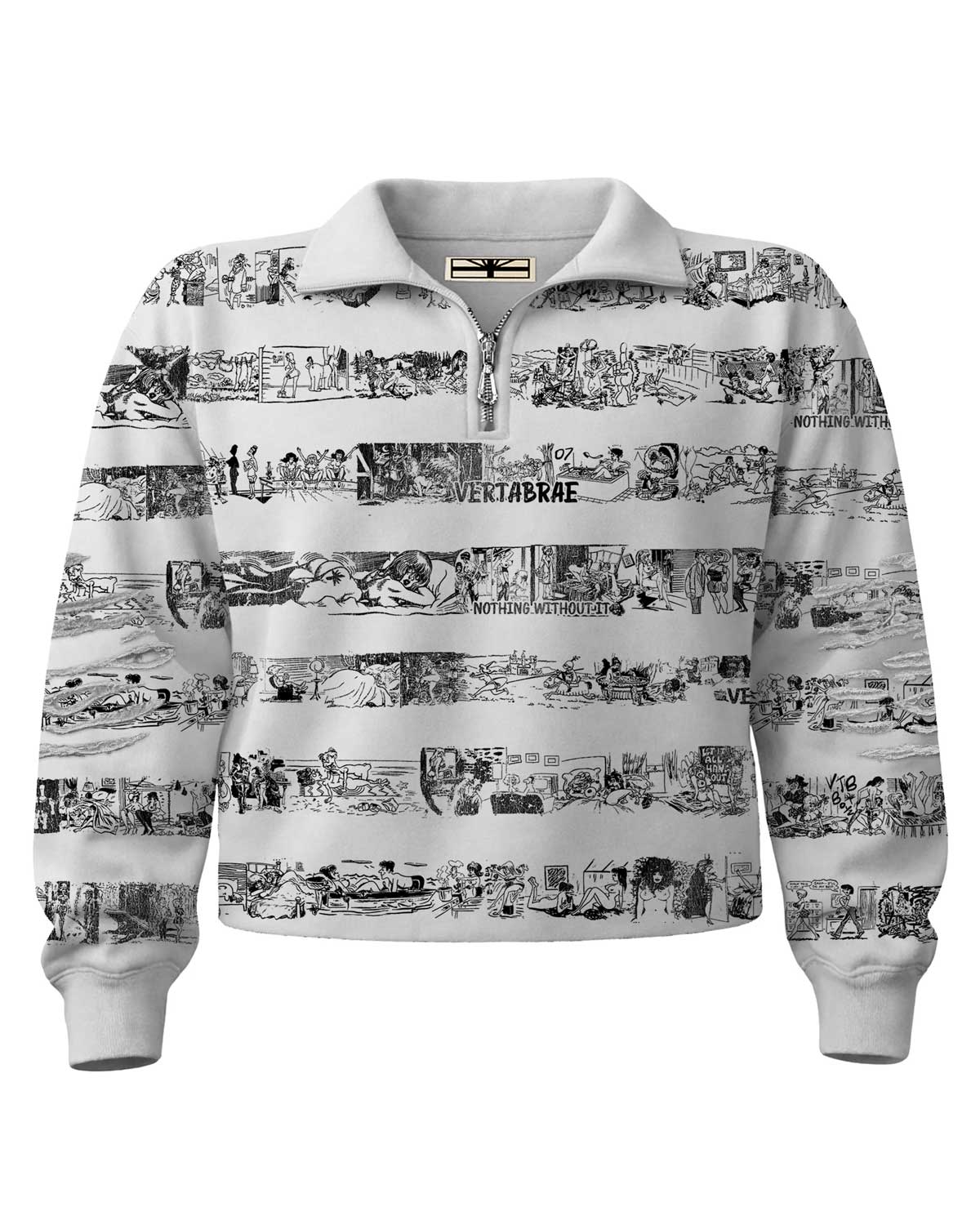 Vertabrae Vomic Quarter-Zip White