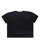 Vertabrae Vross Pain Tee Black, plain black back with a white ringer collar, back view