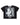 Vertabrae Vross Pain Tee Black, black ringer tee with a bandaged figure and stone angel photo print, front view