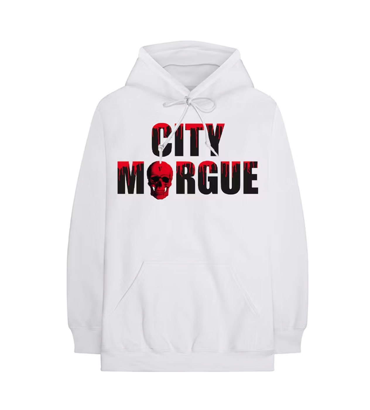 Vlone City Morgue Dog Hoodie White