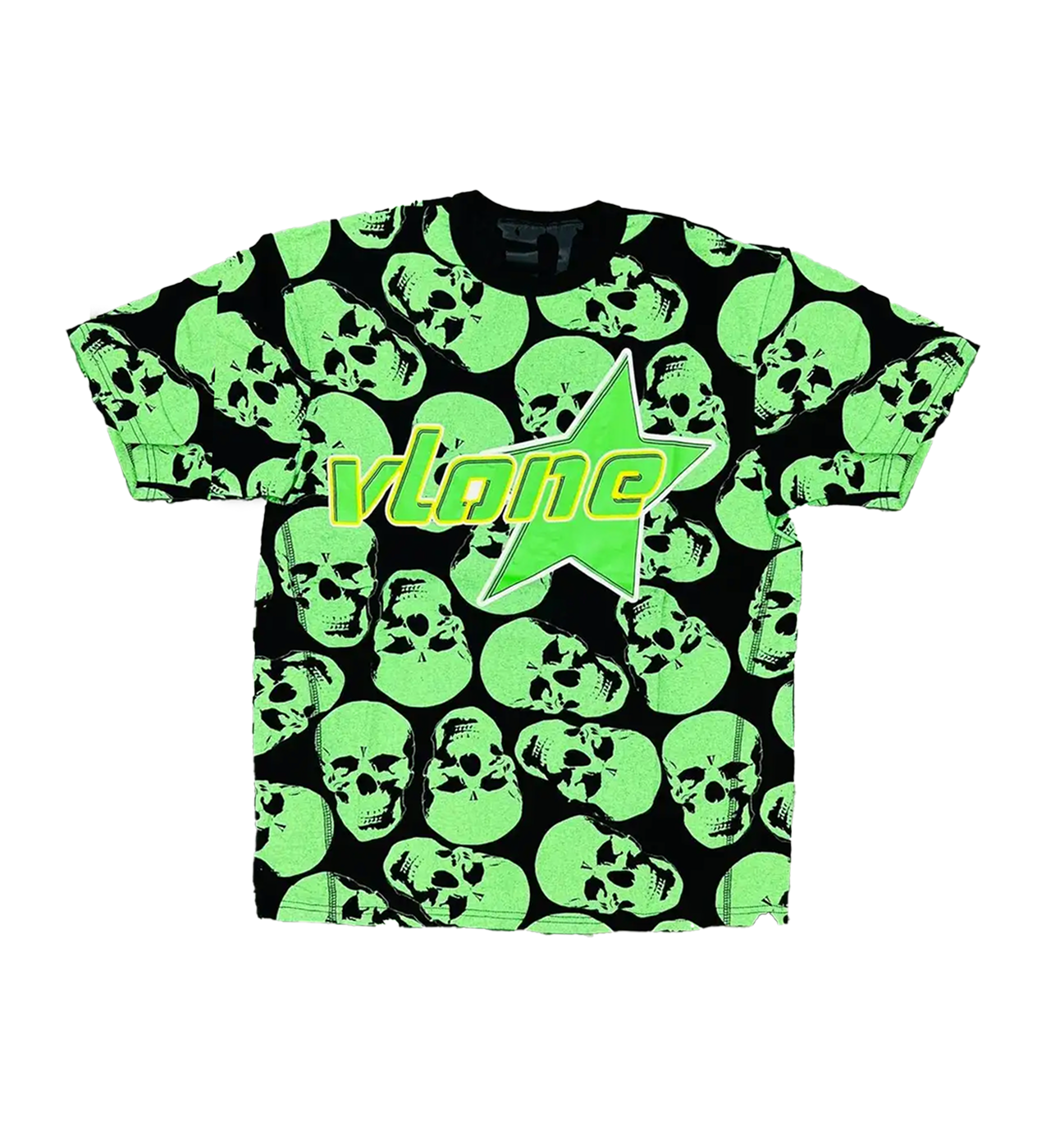 Vlone Green Skull Pile T-Shirt