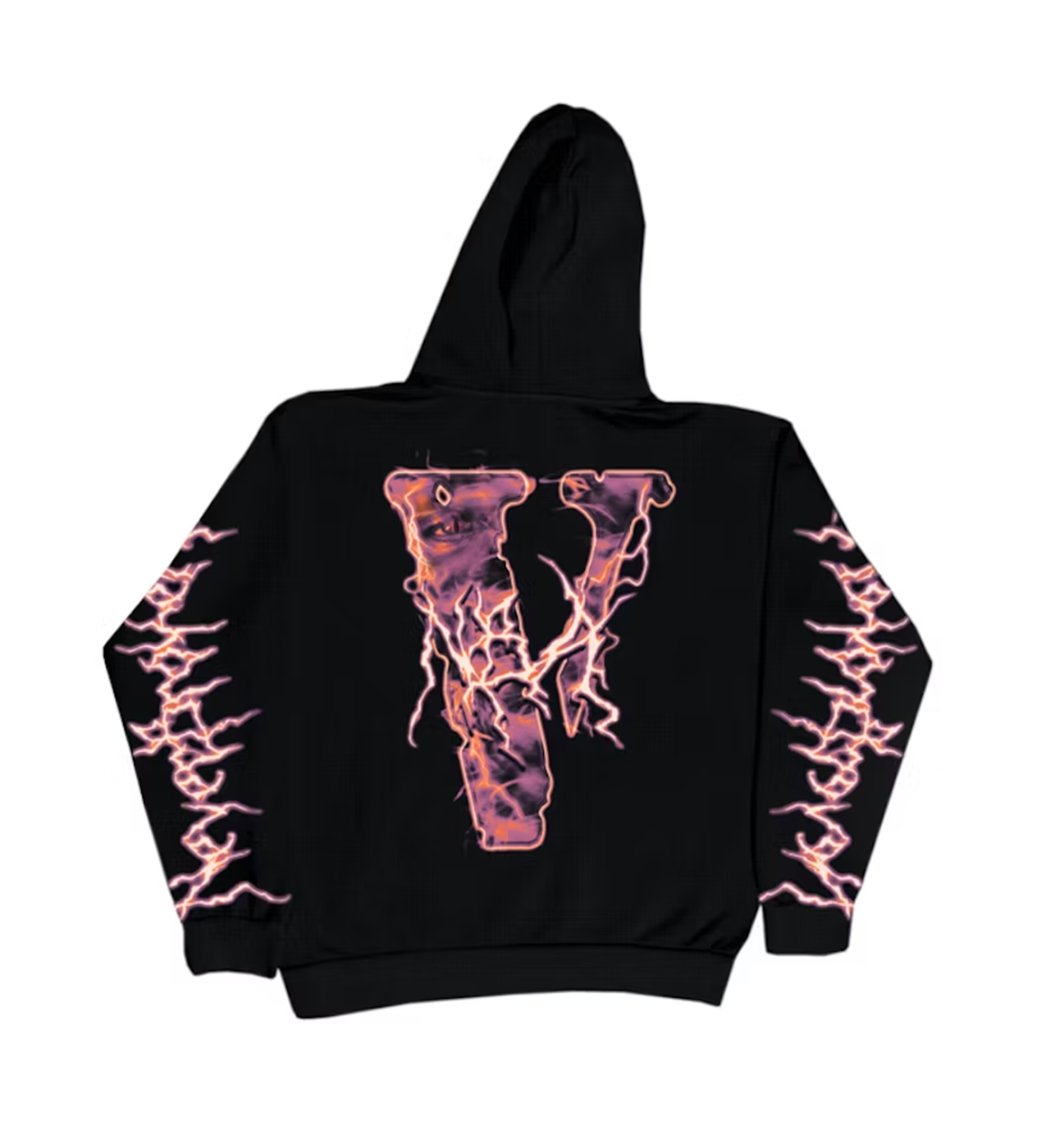 Vlone Lightning Hoodie Black