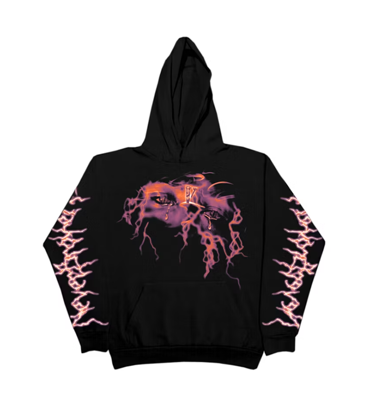 Vlone Lightning Hoodie Black