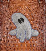 WNTD Alligator Ghost Gem Duffle Bag Brown