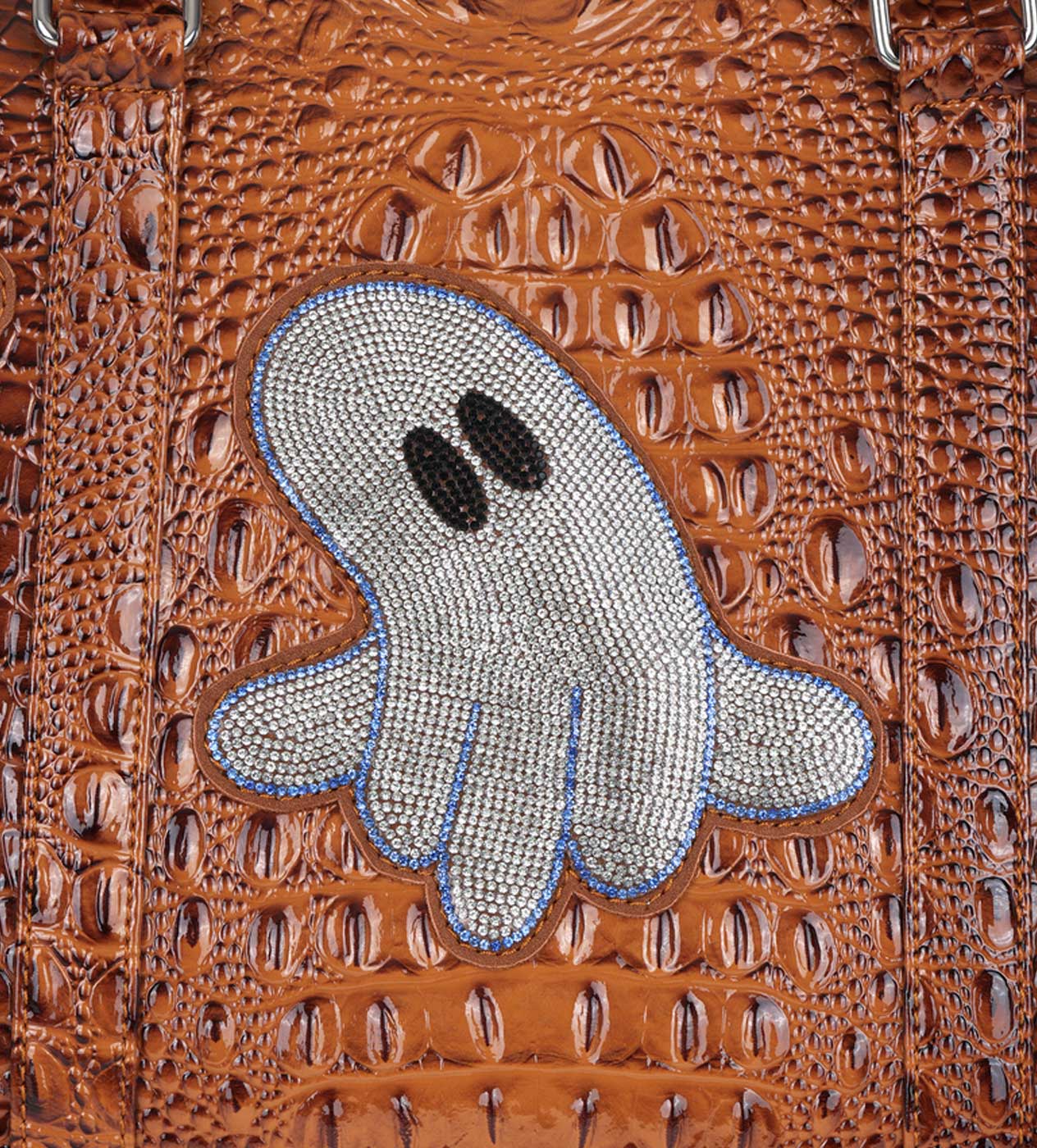 WNTD Alligator Ghost Gem Duffle Bag Brown