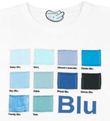 WNTD Blu Color Palette Tee White