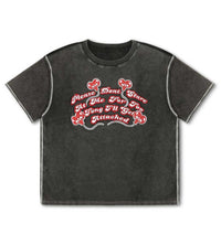 WNTD Don't Stare Tee Washed Black