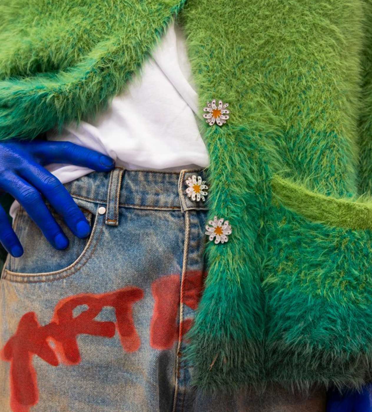 WNTD Mohair Cardigan Green – Restock AR