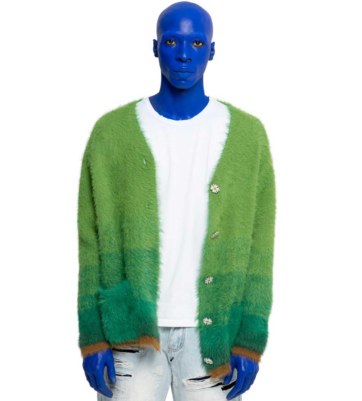WNTD Mohair Cardigan Green – Restock AR
