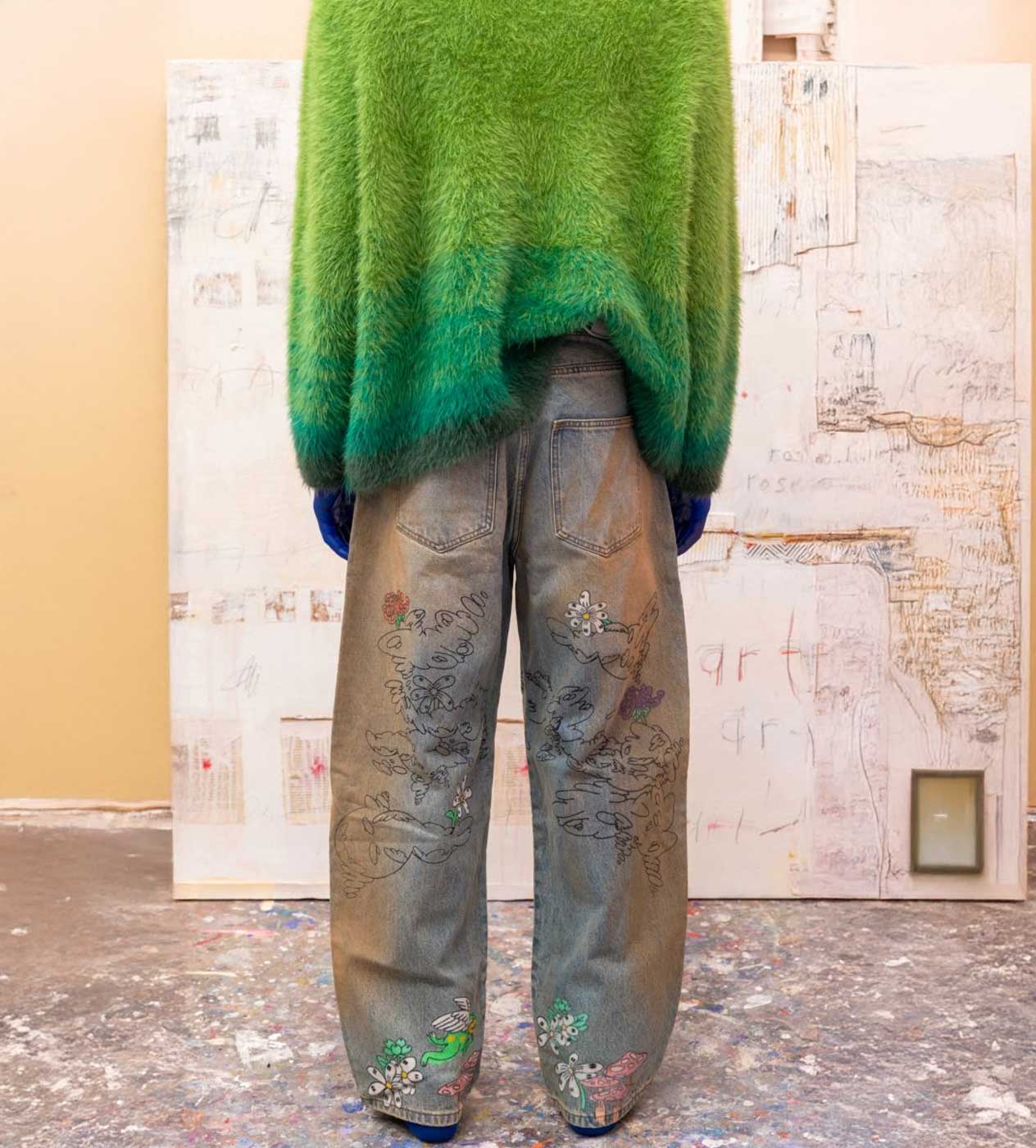 WNTD Mohair Cardigan Green – Restock AR