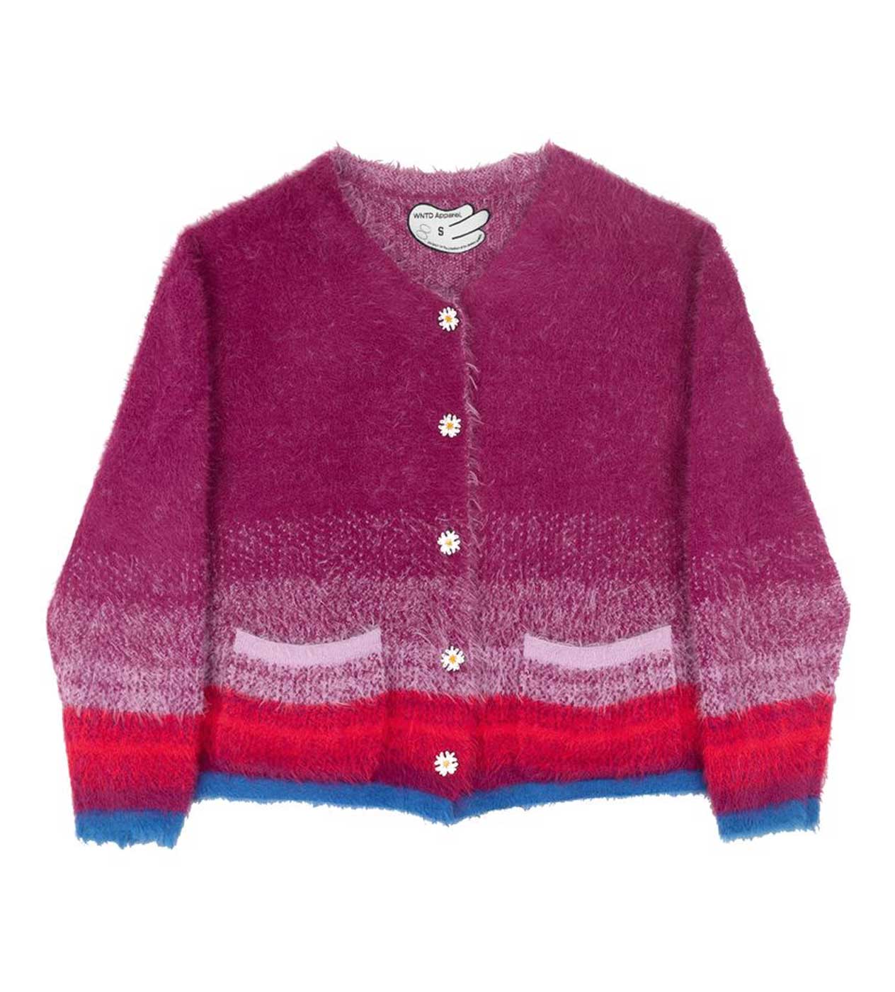 WNTD Mohair Cardigan Purple