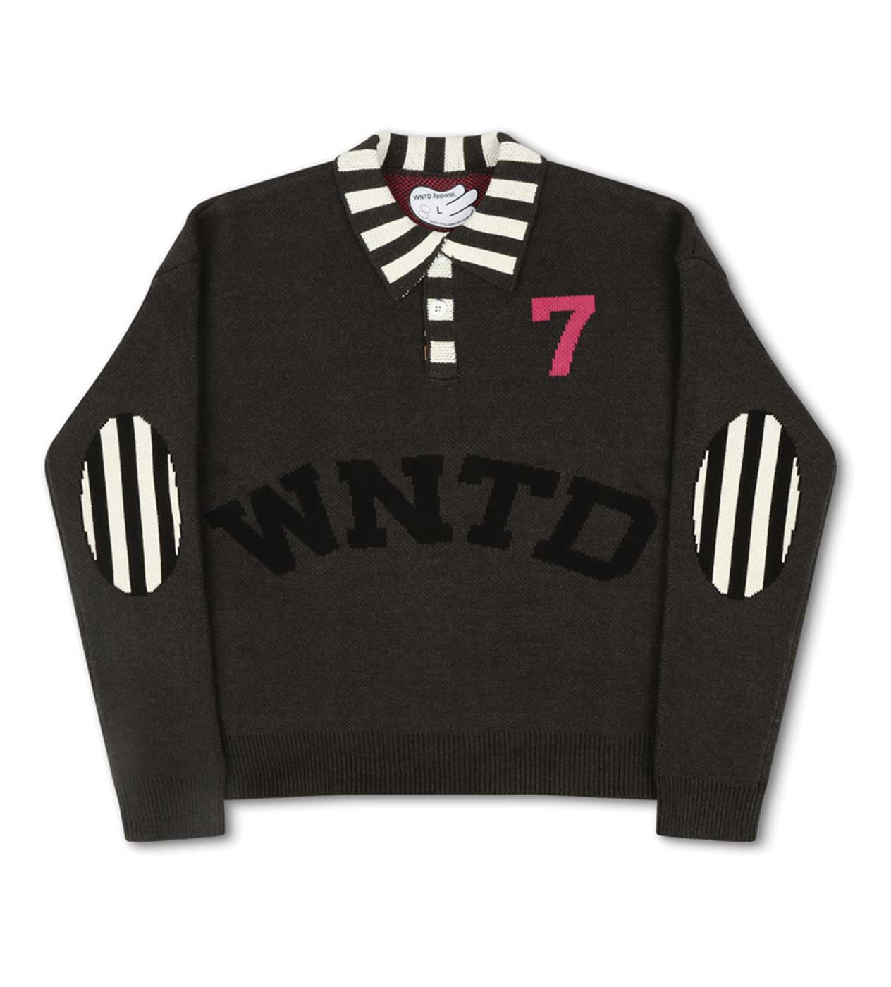 WNTD Rugby Knit Polo Black