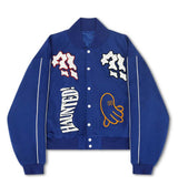 WNTD Varsity Bomber Jacket Blue