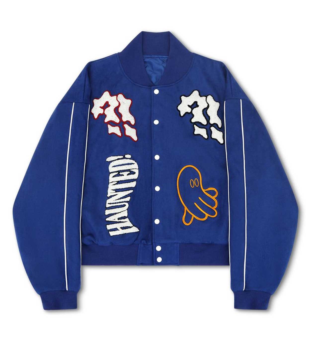 WNTD Varsity Bomber Jacket Blue
