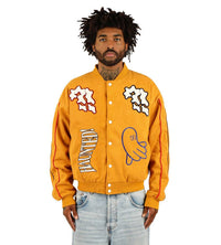 WNTD Varsity Bomber Jacket Yellow