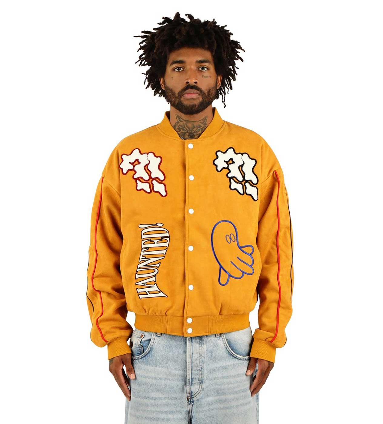 WNTD Varsity Bomber Jacket Yellow