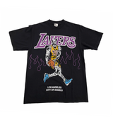 Warren Lotas x Los Angeles Lakers Lebron Black Tee