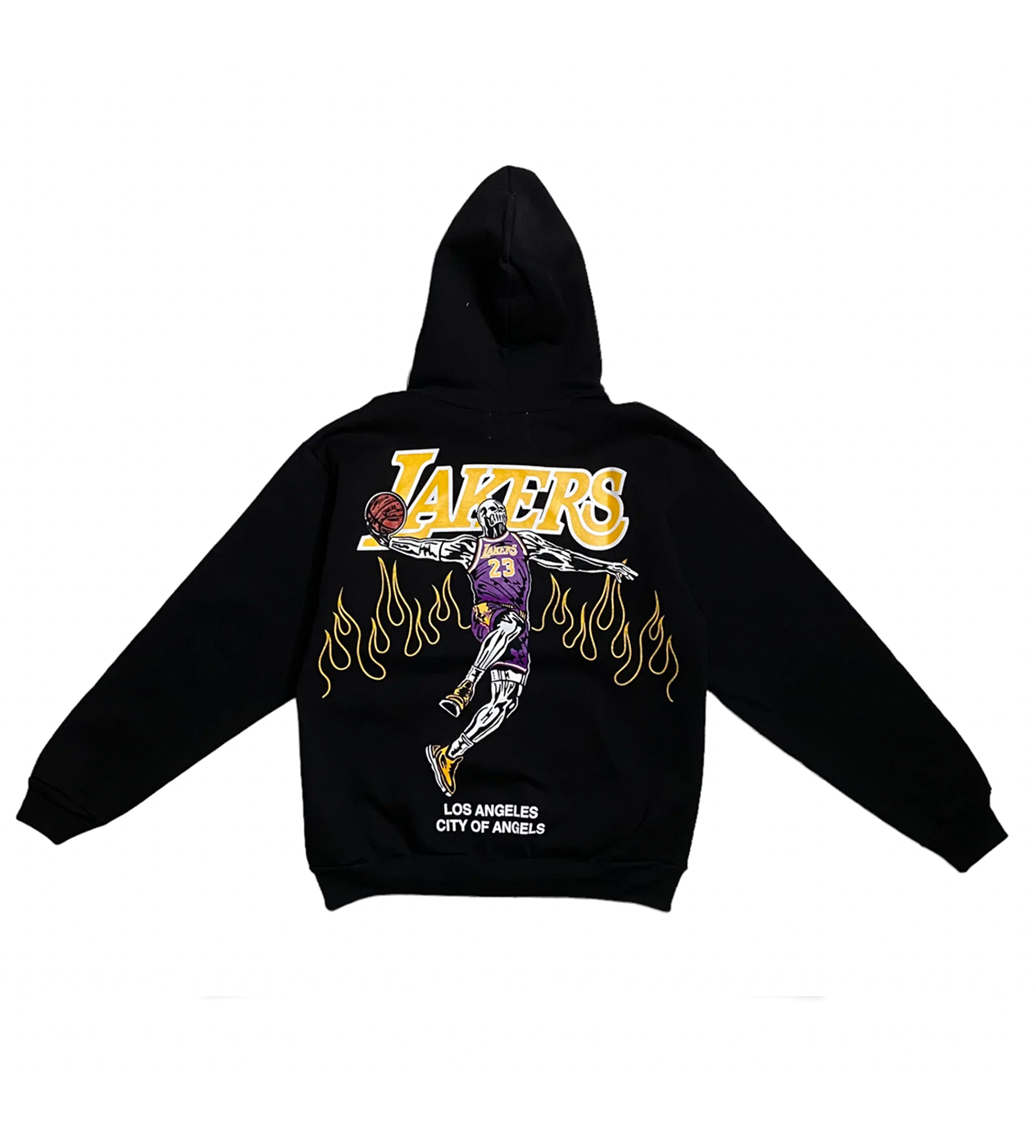 Warren Lotas x Los Angeles Lakers Lebron Black Hoodie