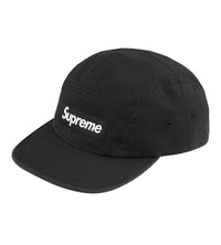 Supreme Washed Chino Twill Camp Cap Black