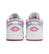 Jordan 1 Low 'White Light Bordeaux' (GS)