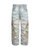 Who Decides War Side Embroidery Denim Sky Blue/Multi
