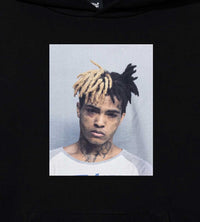 Revenge Xxxtentacion Mugshot Hoodie Black Close Up