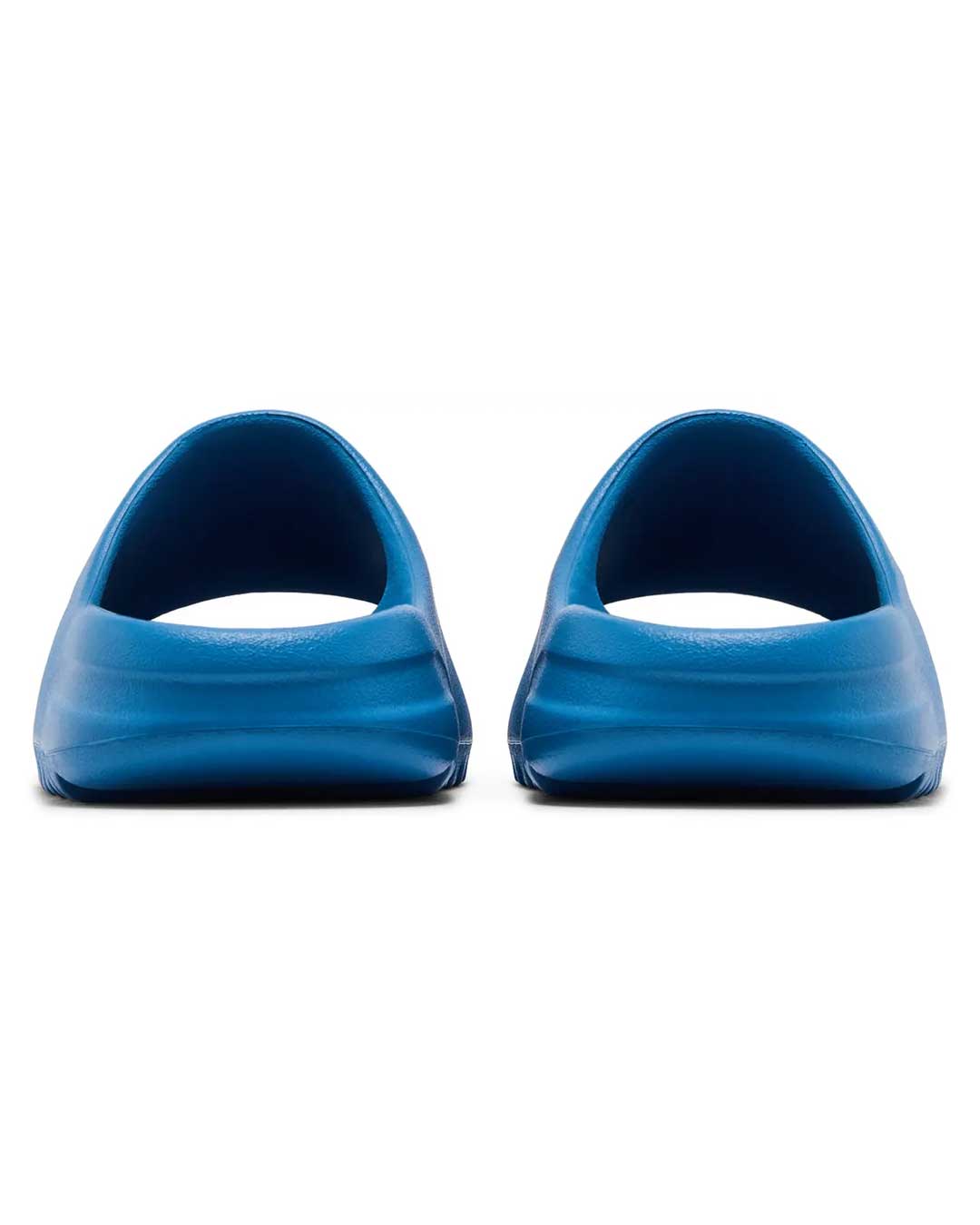 Yeezy YS-01 Slides blue, heel view of the pair