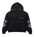 Boredom Kills BK Skull Hoodie Black