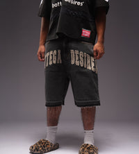 Bottega Desires Denim Shorts Black