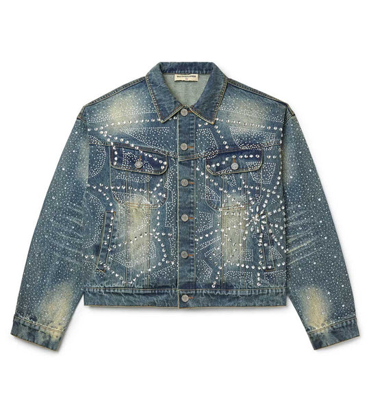 Vale Forever デニムジャケット Vale Forever Crystal Denim Jacket – Restock AR