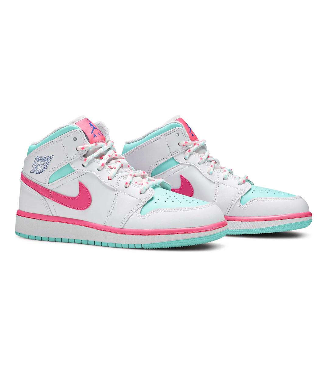 Jordan pink top and green