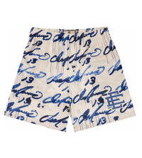 Eric Emanuel Tyrell Mesh Off White Shorts