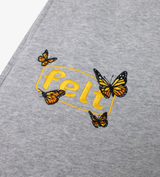 Butterfly Fleece Sweatpants Grey