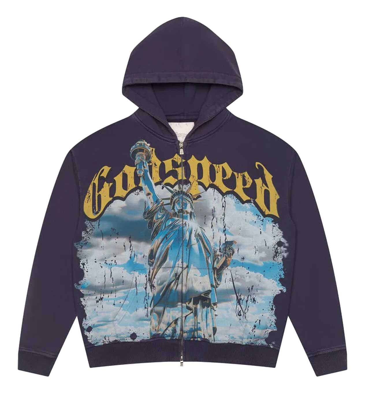 Godspeed Chrome Liberty Zip Up Hoodie Mocha – Restock AR
