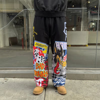 Bravest Studios Patchwork Baggy Sweatpants Black