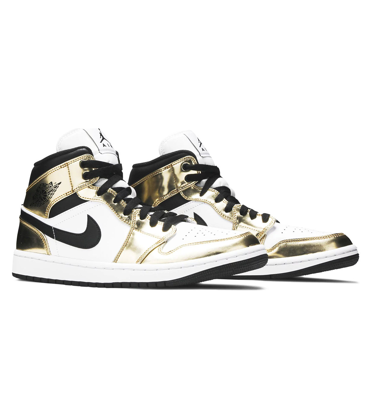 Jordan 1 Mid 'Metallic Gold Black/White'